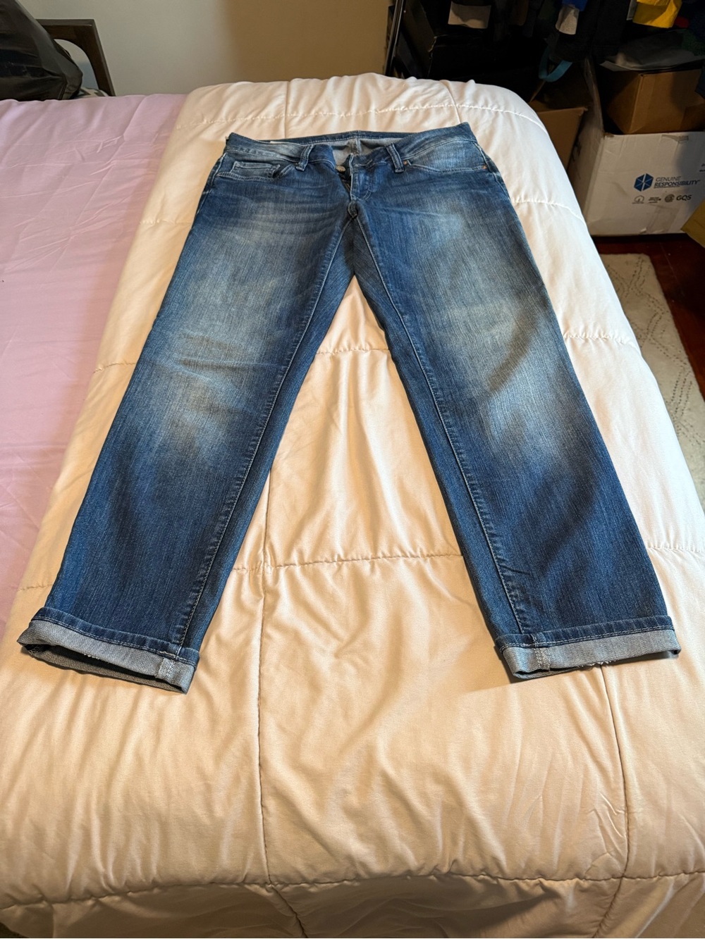 Mavi Dark to Medium Blue Fade Jeans